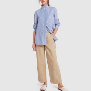 Alex Mill Wide Leg Cotton Twill Pants with Front Seam